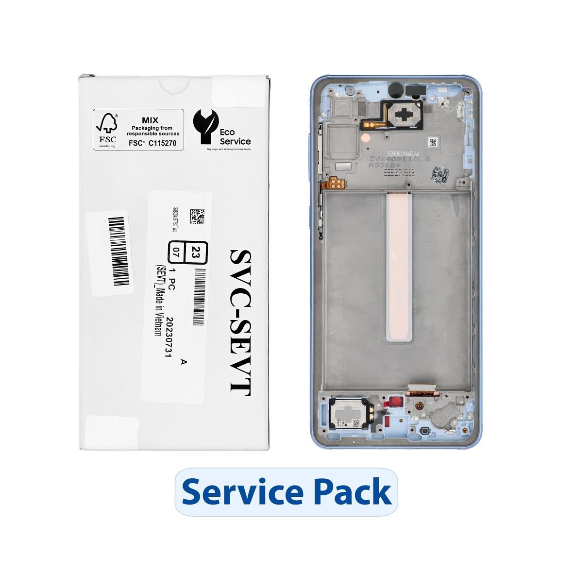 ServicePack Wyświetlacz LCD SAMSUNG A33 5G A336B GH82-28143C Blue