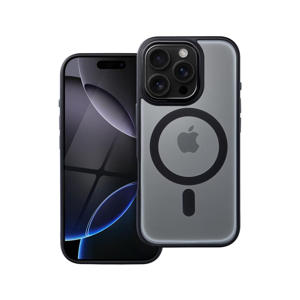 Futerał do iPhone 16 PRO Matte Mag Cover zgodny z MagSafe czarny