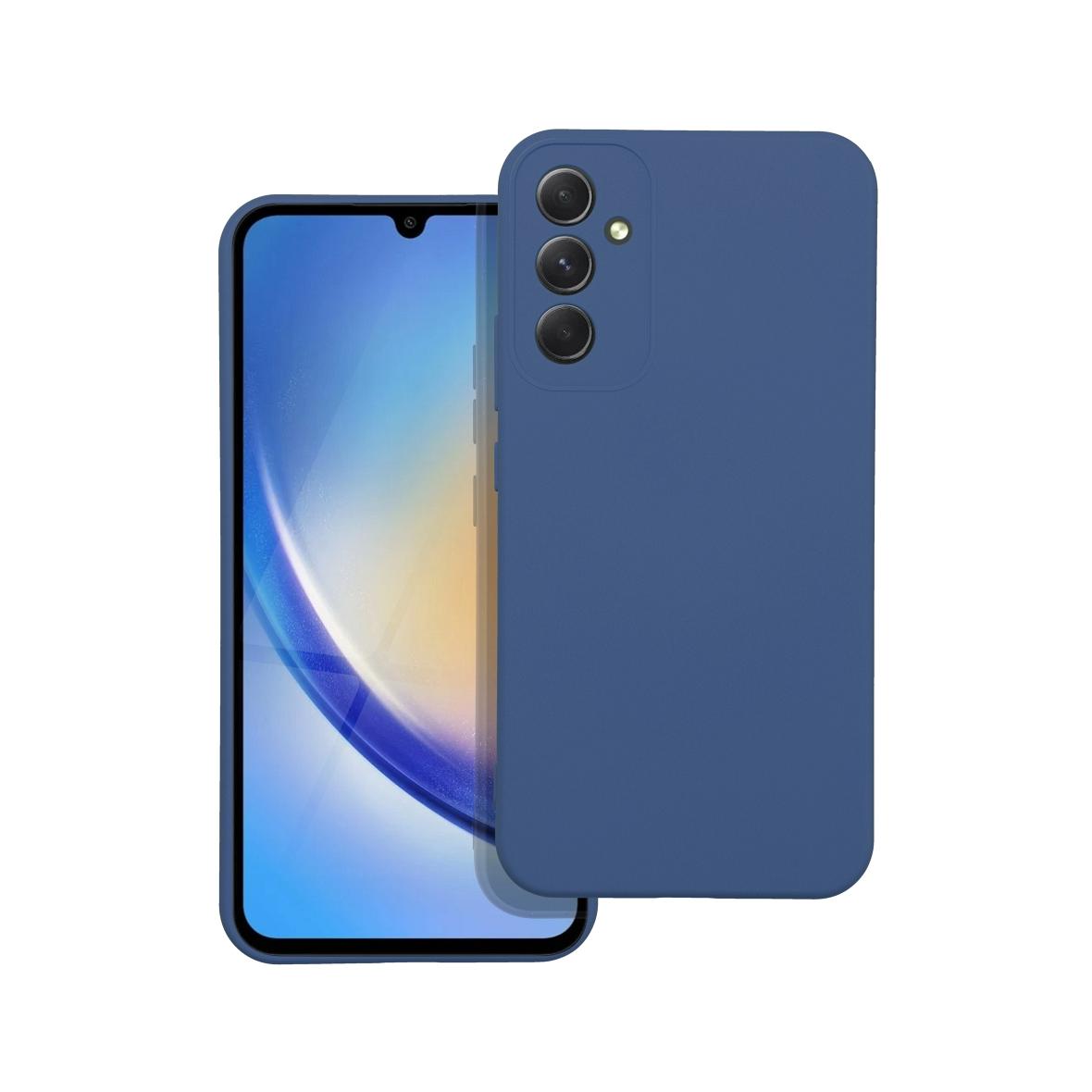 Futerał do Samsung A34 5G Silicone niebieski