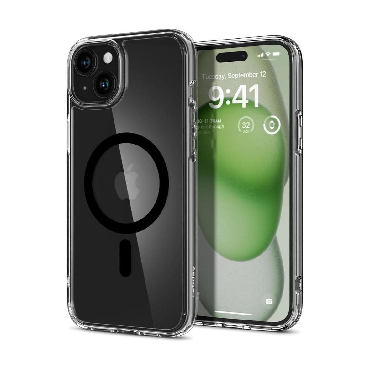 SPIGEN futerał ULTRA HYBRID MAG kompatybilny z MagSafe do IPHONE 15 black