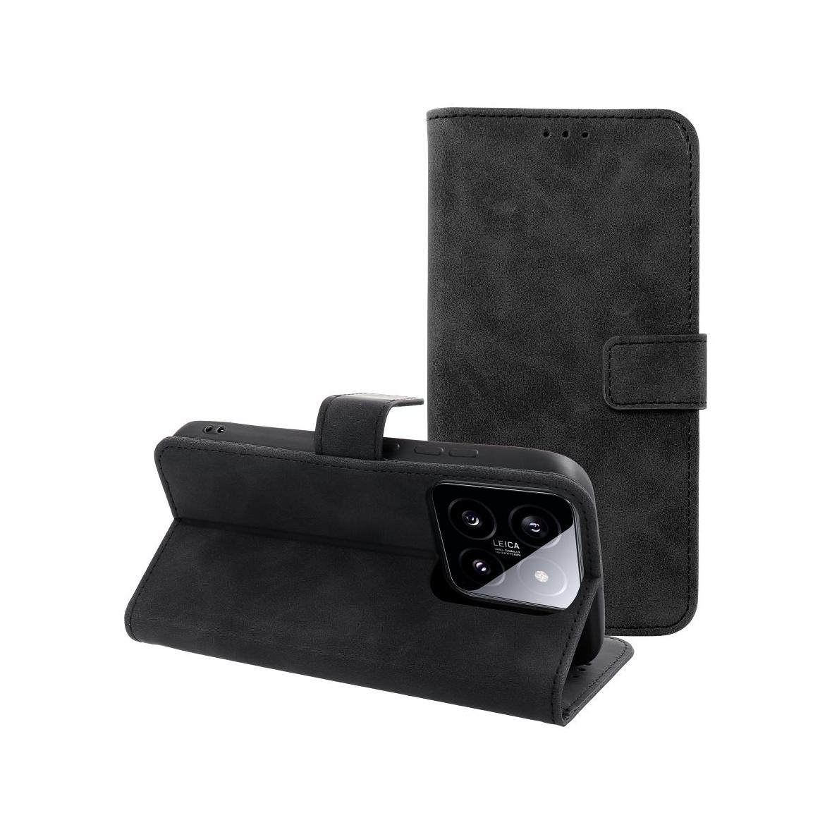 Etui z klapką na Xiaomi 14 Tender Book czarne
