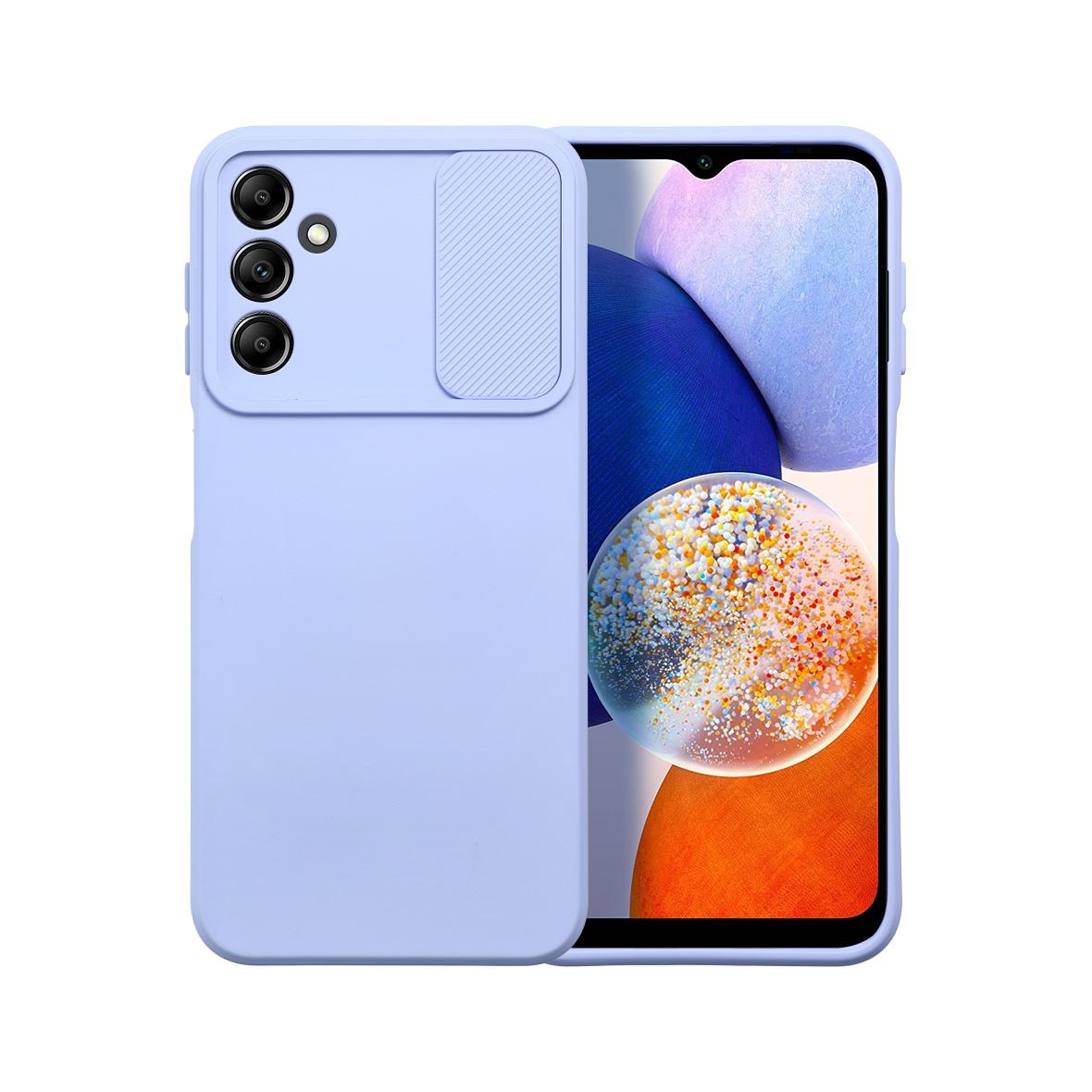 Futerał do Samsung A14 5G / A14 4G Slide lawendowy