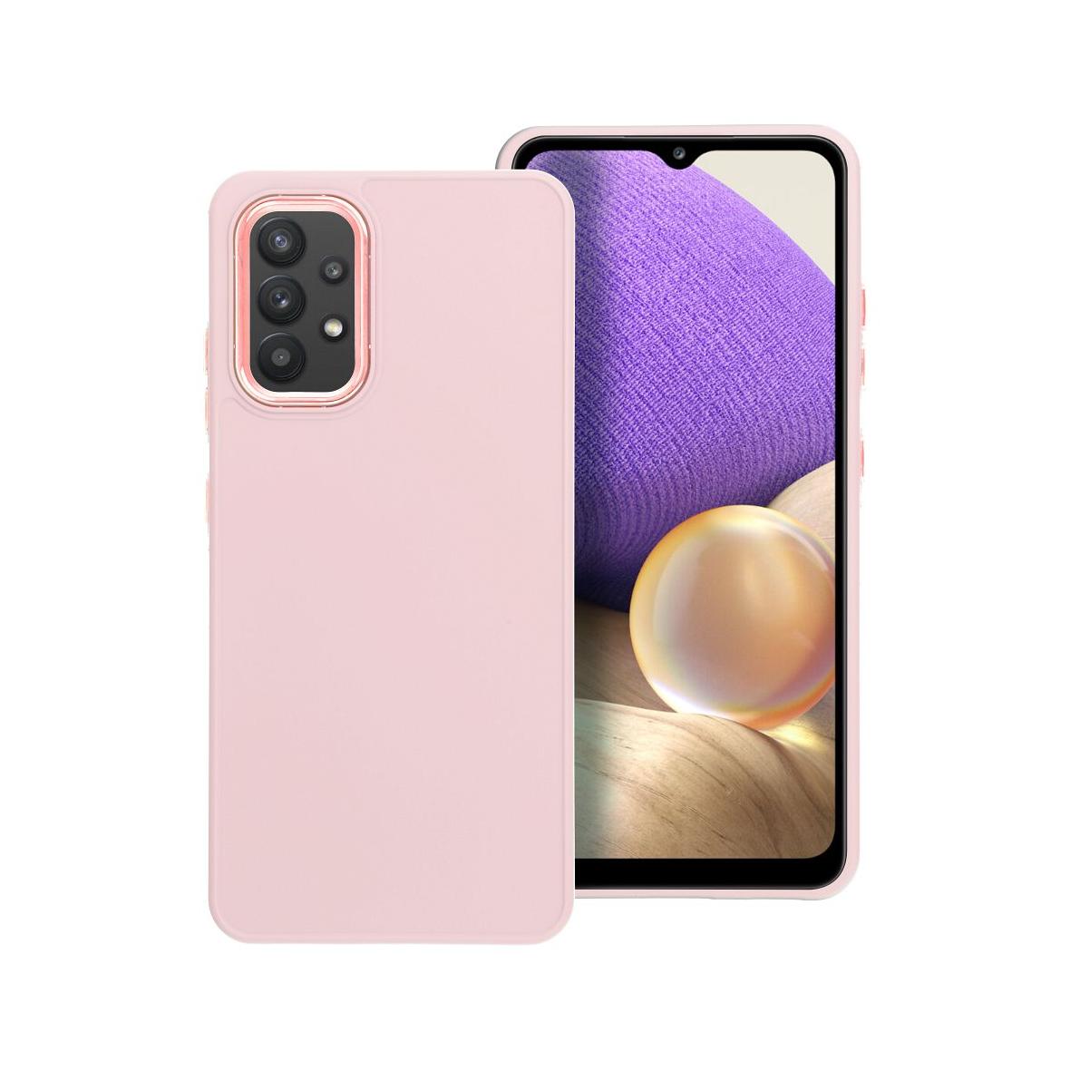 Futerał do Samsung A32 LTE ( 4G ) Frame pudrowy róż