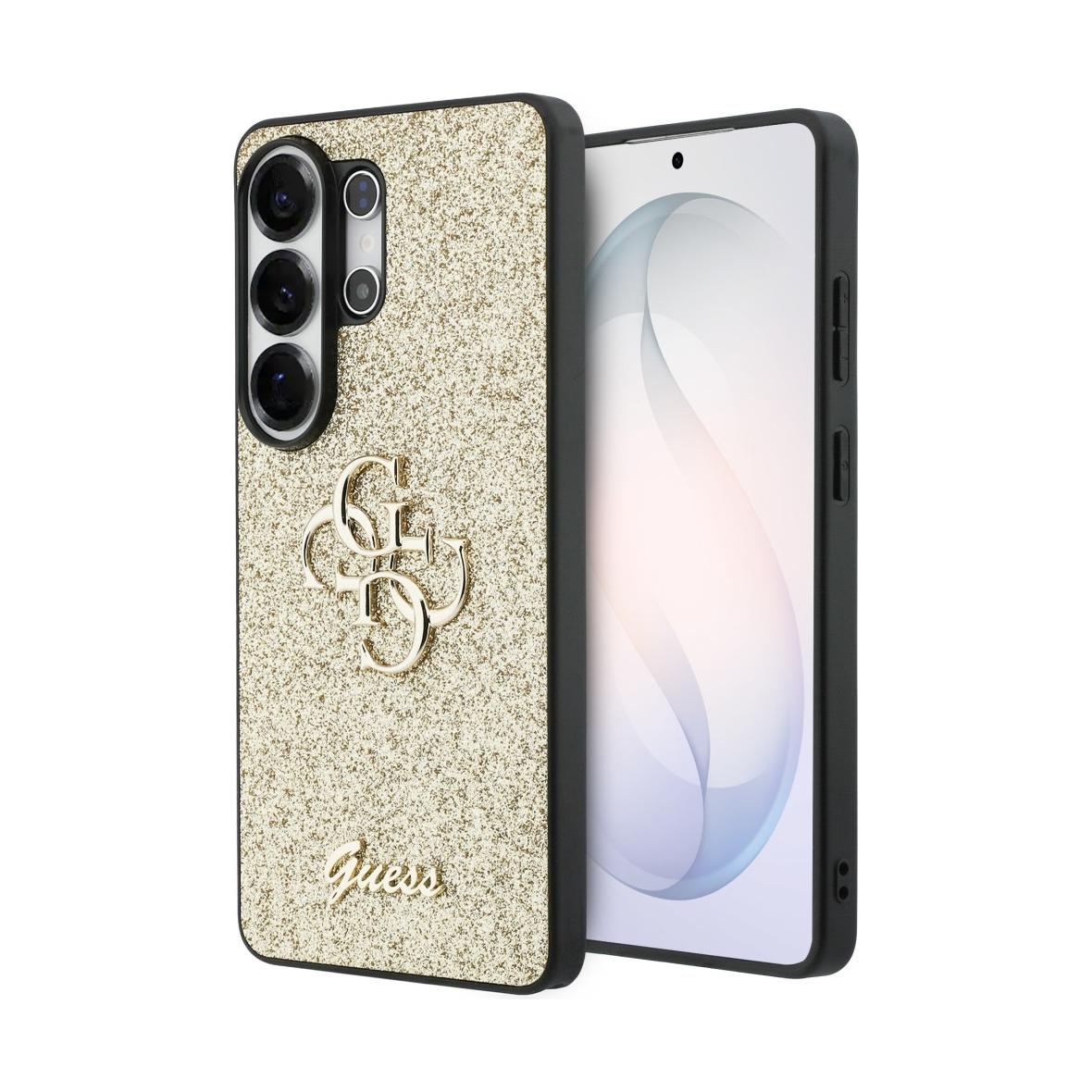 GUESS futerał do SAMSUNG S26 Ultra GUHCS26LHG4SGD (Fixed Glitter 4G Big Metal Logo) złoty