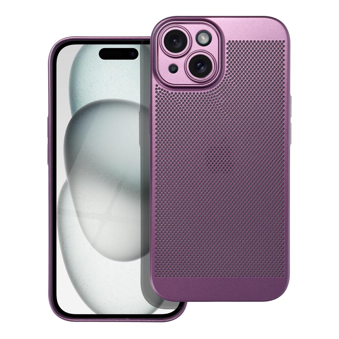 Futerał do iPhone 15 Breezy fioletowy