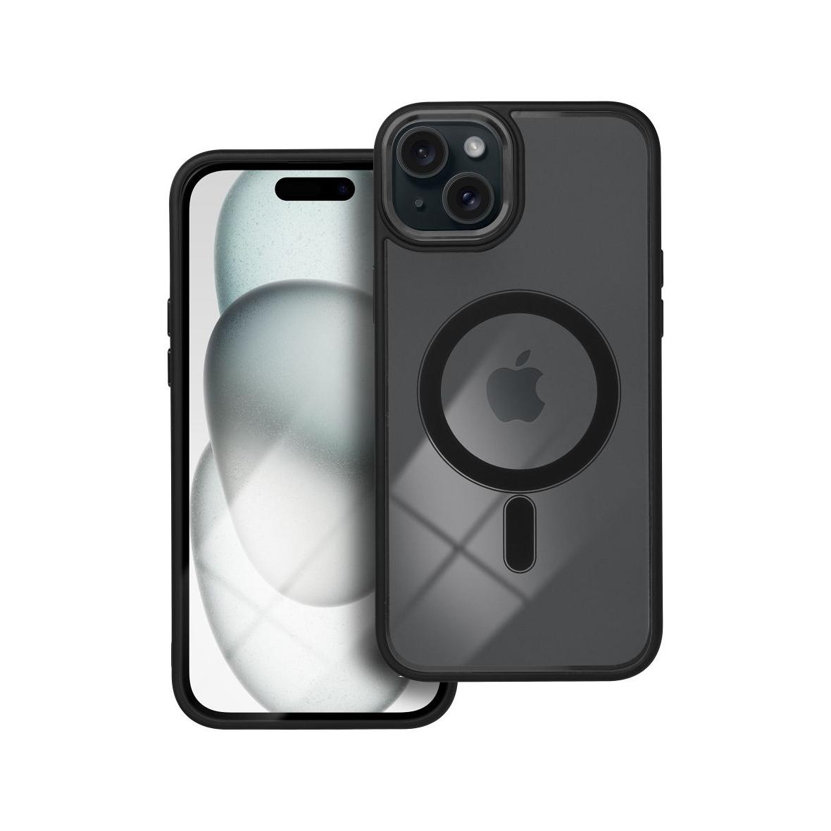 Futerał COLOR EDGE MAG COVER kompatybilny z MagSafe do IPHONE 15 Plus czarny