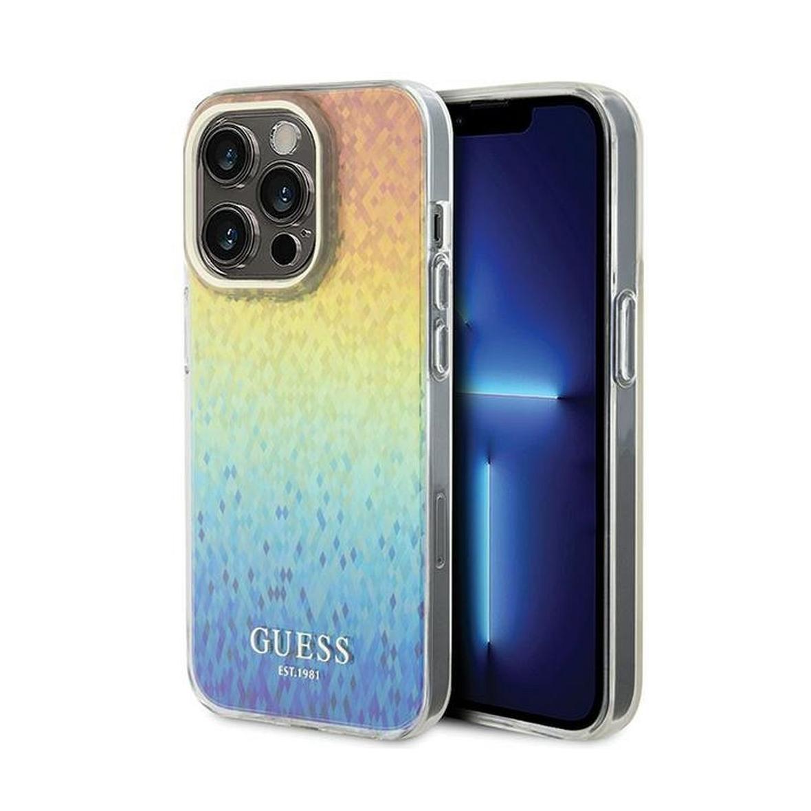 GUESS futerał do IPHONE 14 Pro GUHCP14LHDECMI (IML Faceted Mirror / disco iridescent) wielokolorowy