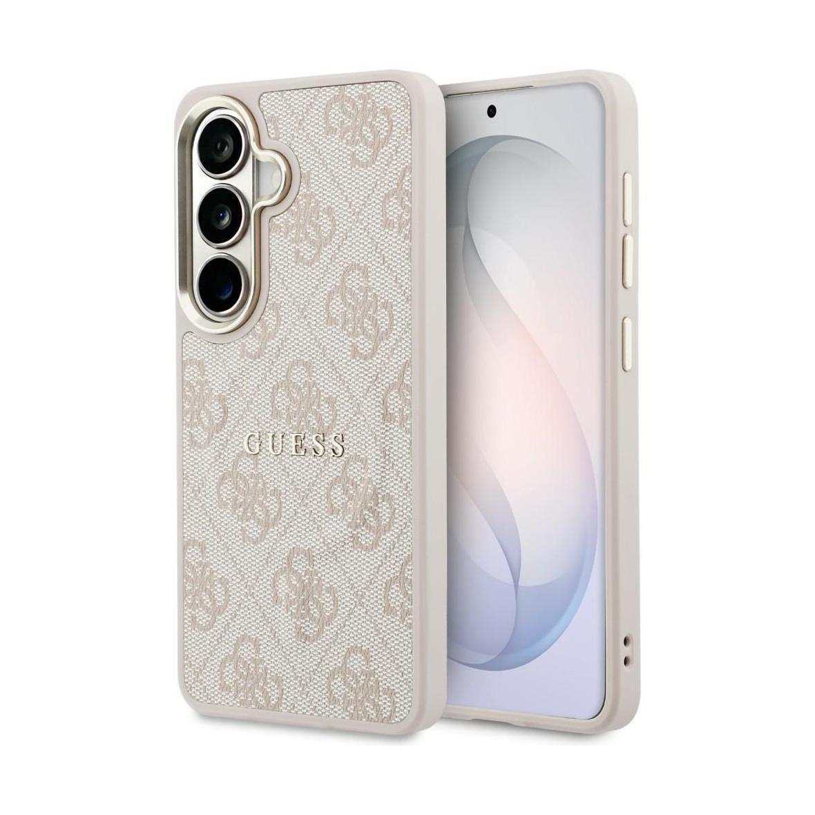 GUESS futerał do SAMSUNG S26 Plus GUHMS26MP4MSEGCP (4G Embossed Ring MagSafe) różowy
