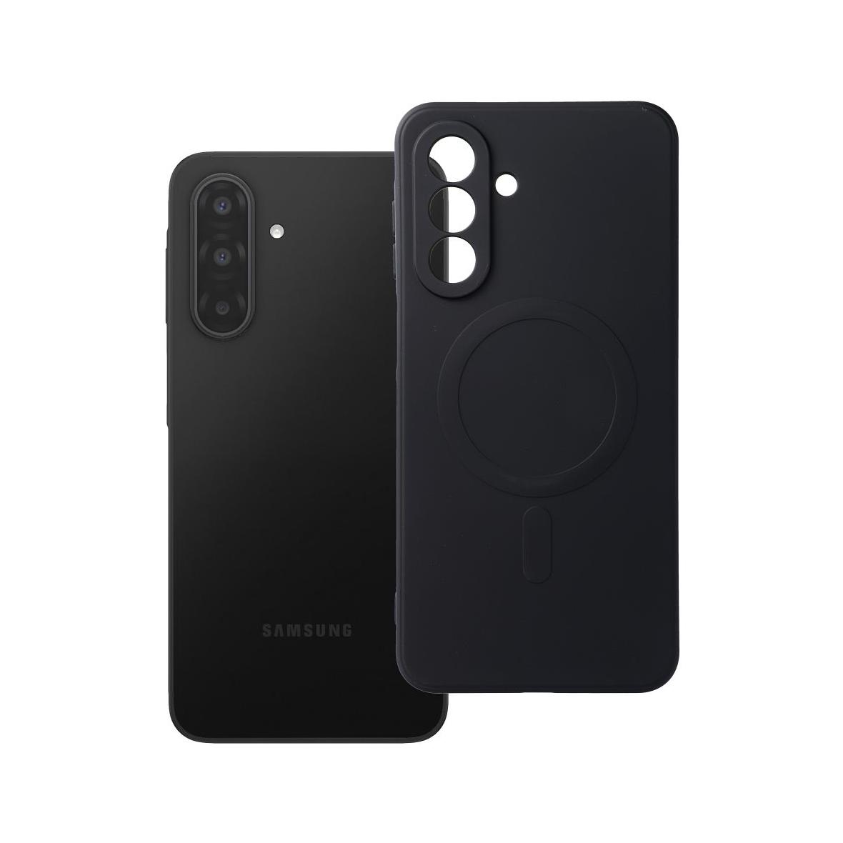 Futerał do Samsung A17 Silicone Mag Cover zgodny z MagSafe czarny