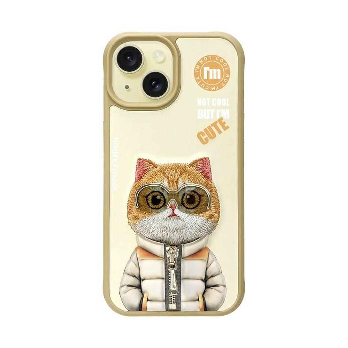 NIMMY futerał COOL&CUTE 2.0 Cat do IPHONE 15 khaki