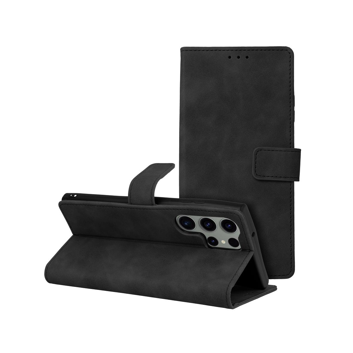 Etui z klapką na Samsung S23 ULTRA Tender Book czarne
