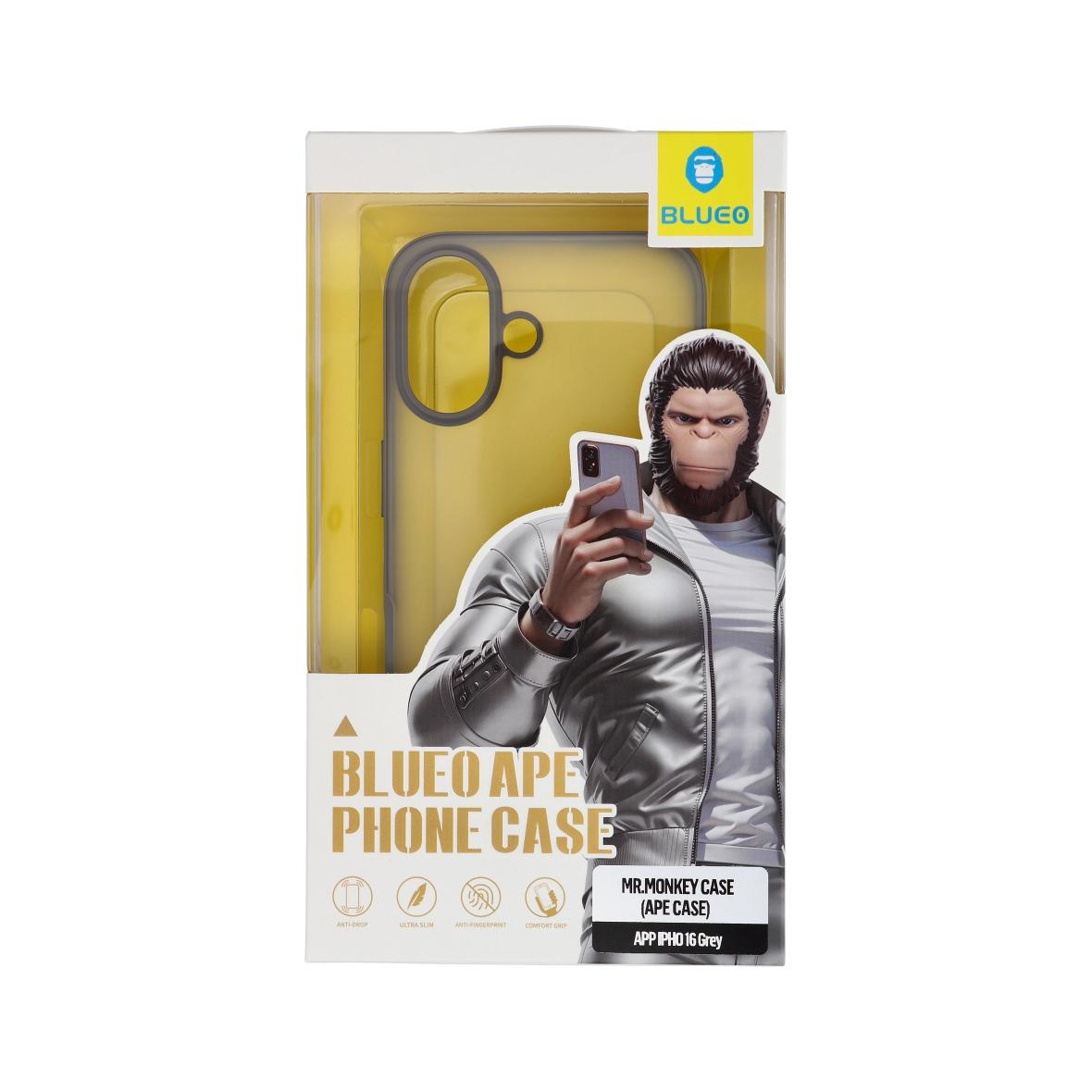 BLUEO APE Phone Case - Apple iPhone 16 szary