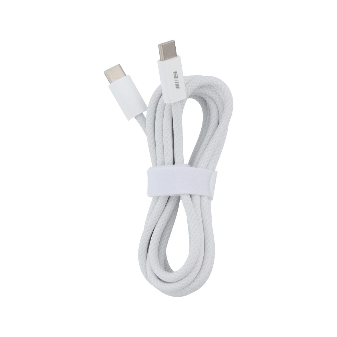 BLUEO kabel Typ C do Typ C QC4.0 60MB/S PD60W 2 m biały