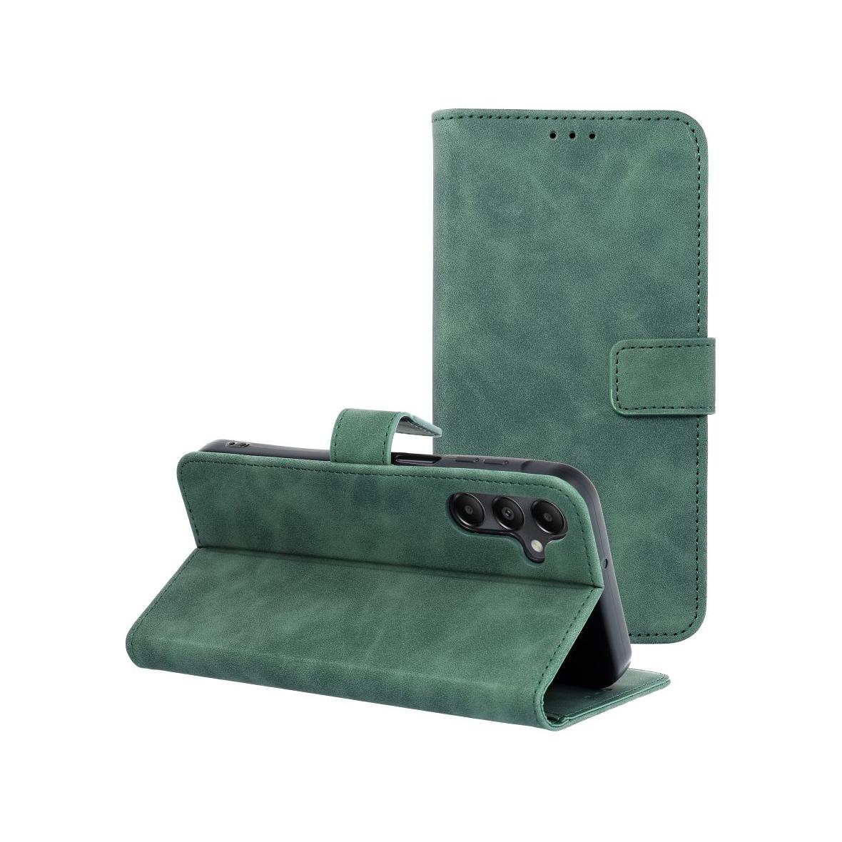 Etui z klapką na Samsung A15 4G / A15 5G Tender Book zielone