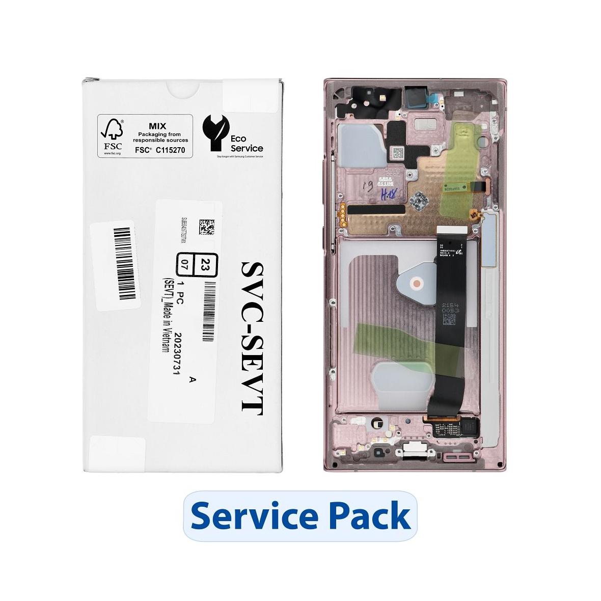 ServicePack Wyświetlacz LCD do SAMSUNG Note 20 Ultra 5G N986 / N985 GH82-31453D Mystic Bronze