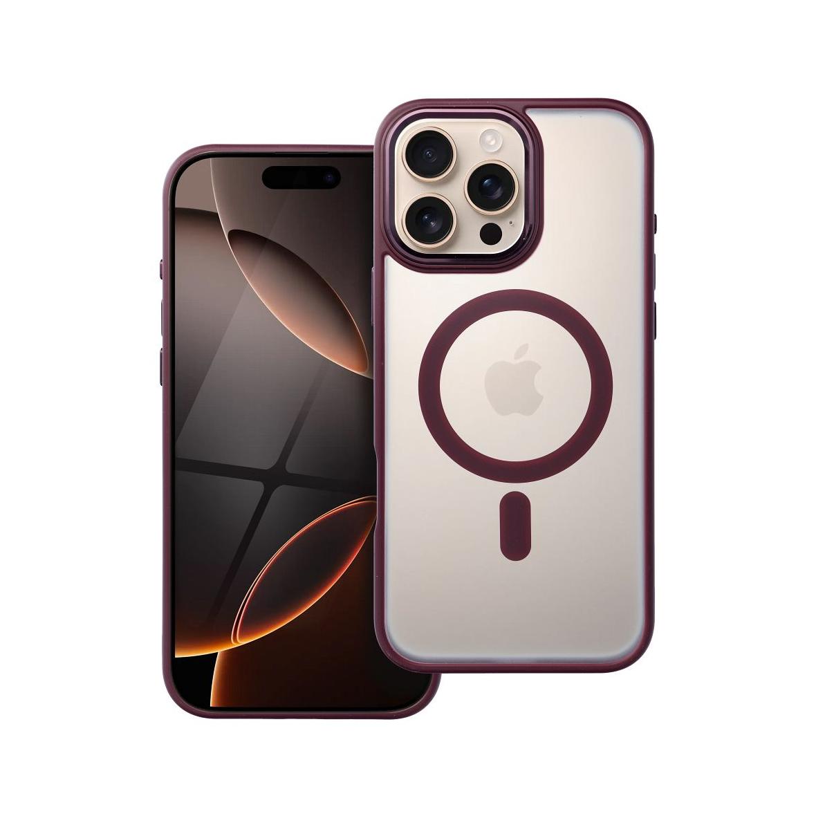 Futerał do iPhone 16 PRO MAX Matte Mag Cover zgodny z MagSafe czerwony