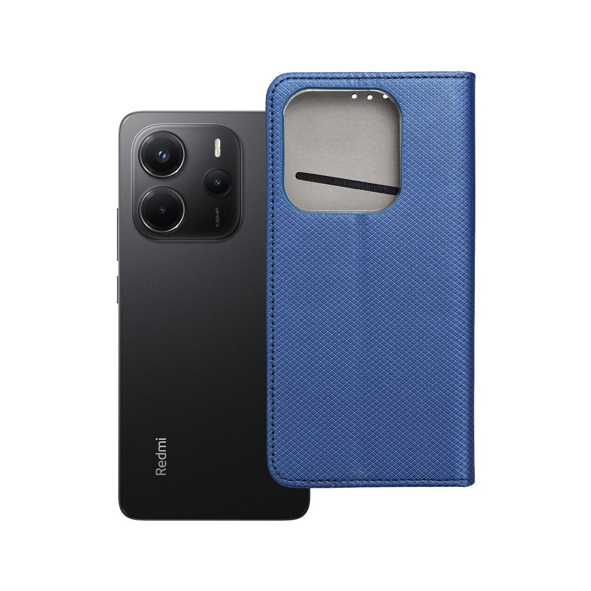 Etui z klapką na Xiaomi Redmi NOTE 14 5G Smart Case Book granatowe