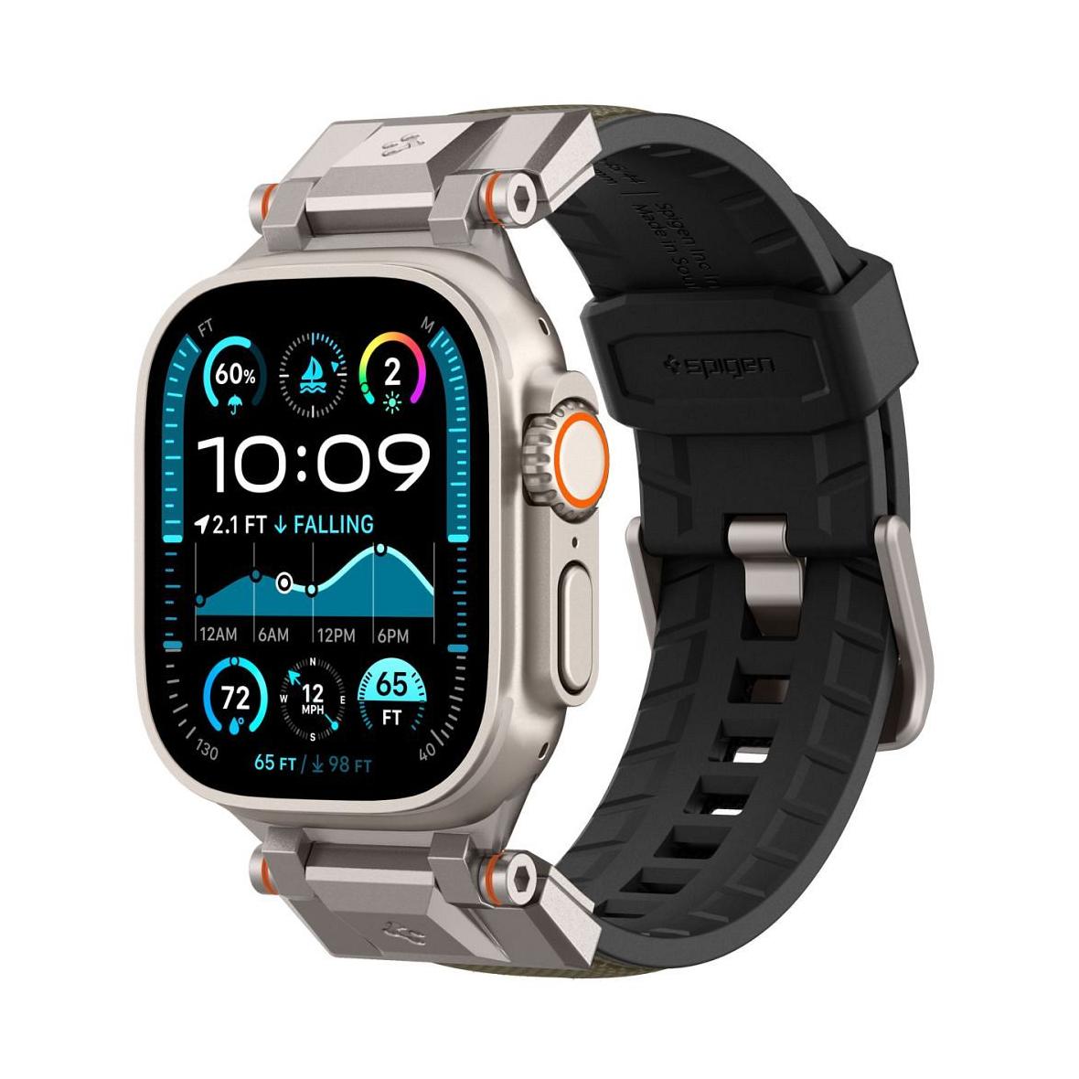 SPIGEN futerał DURAPRO ARMOR do APPLE Watch 6/7/8/9/10/SE/ULTRA 1/2 (44/45/46/49 mm) military green