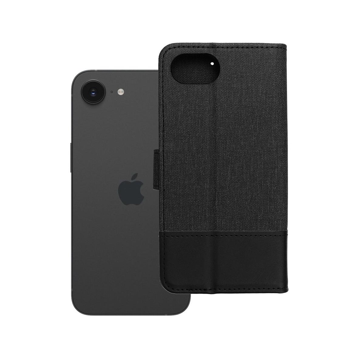 Etui z klapką na iPhone 16e (SE 4 2025) Gomma Book czarne