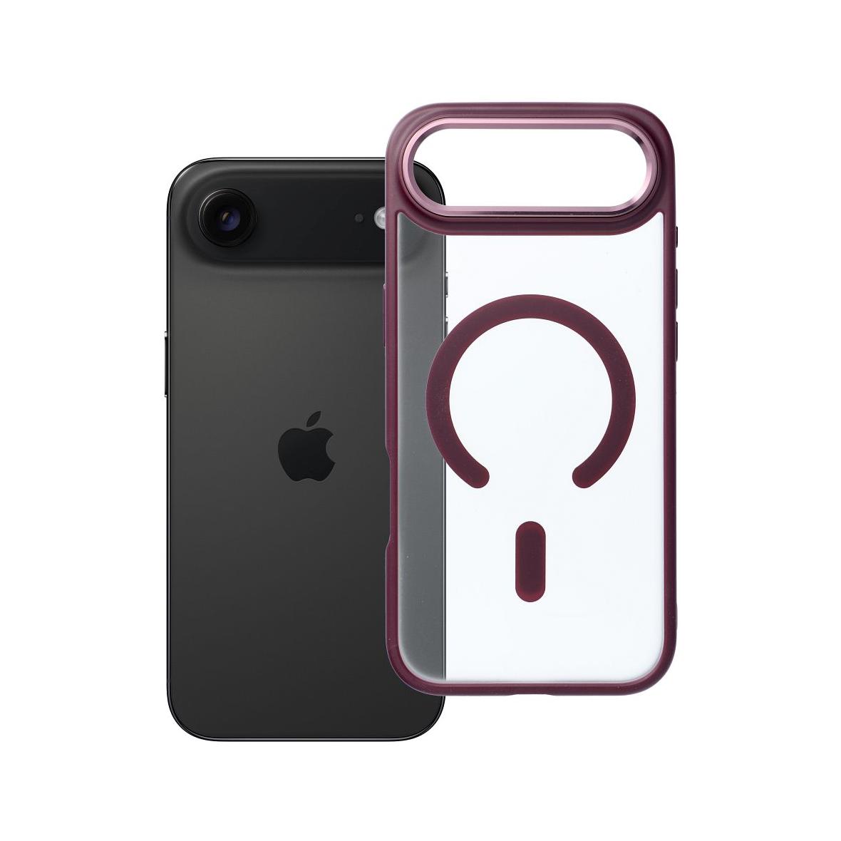 Futerał do iPhone 17 AIR Matte Mag Cover zgodny z MagSafe czerwony