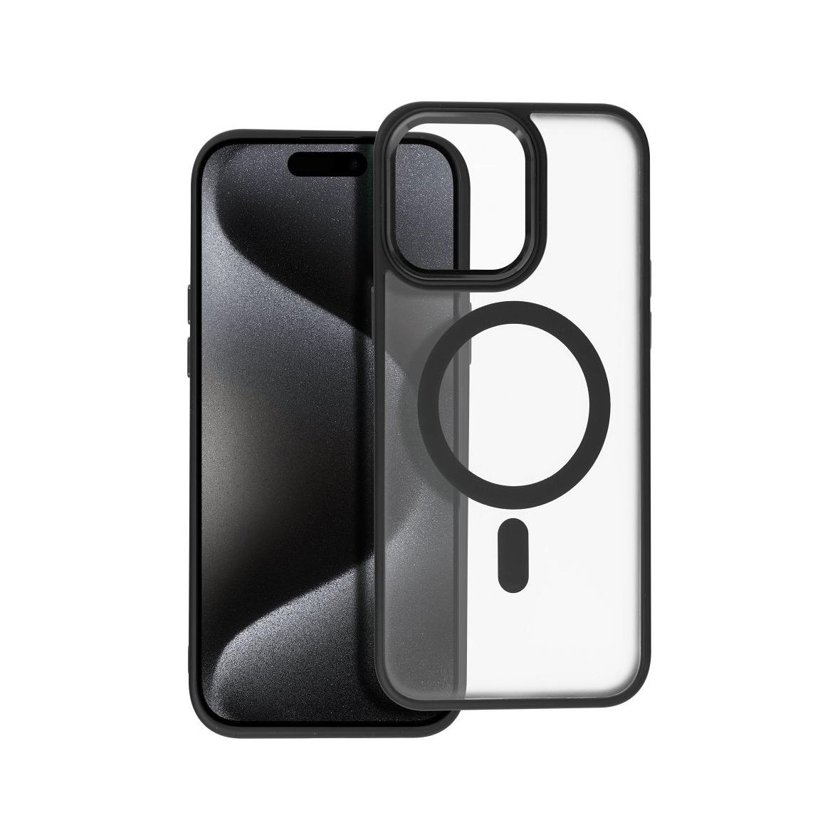 Futerał MATTE MAG COVER kompatybilny z MagSafe do IPHONE 15 Pro Max czarny
