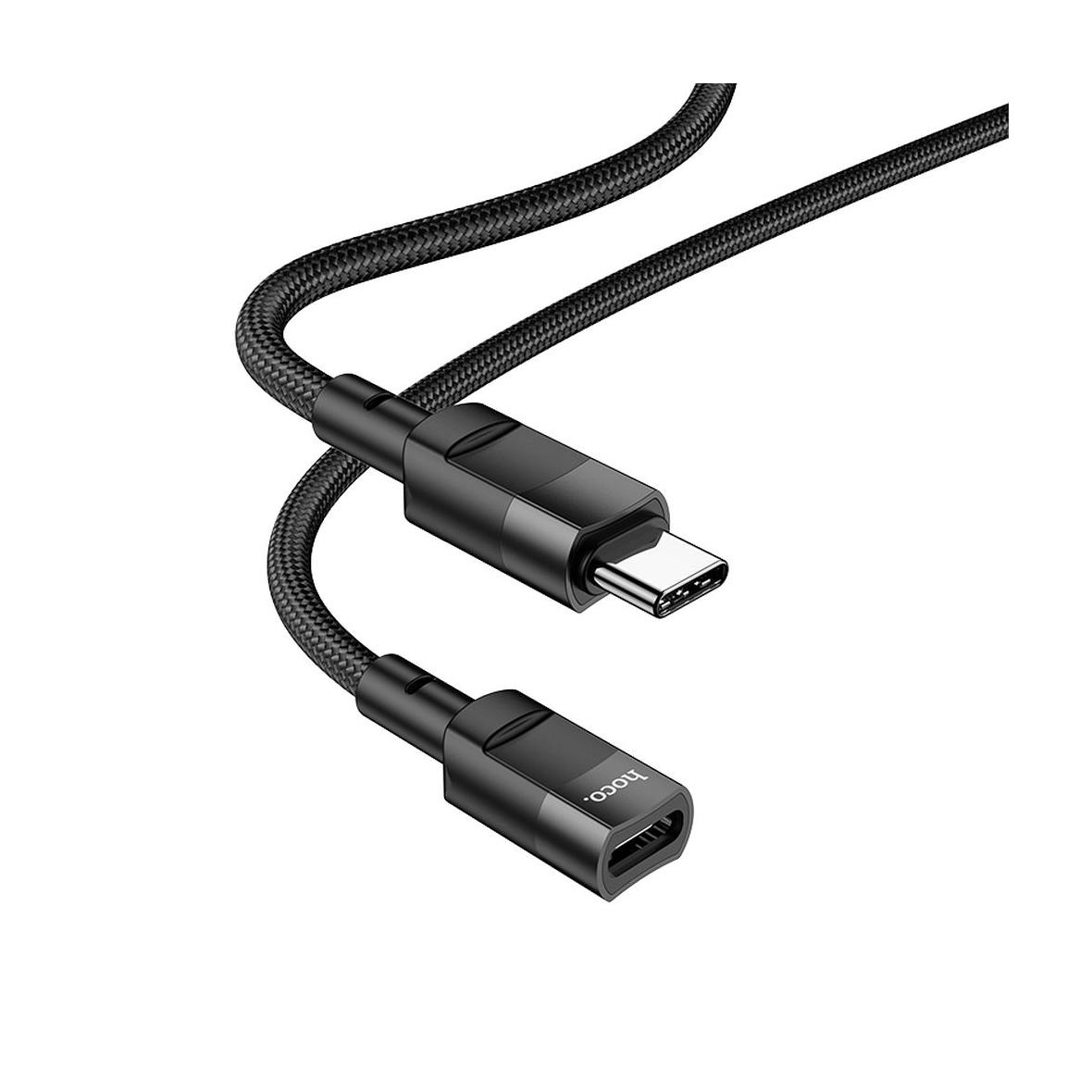 Adapter OTG USB C do USB C Hoco 3A 1,2 m U107 czarny