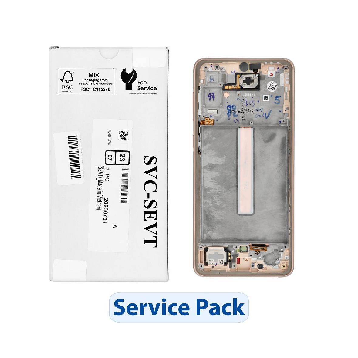 ServicePack Wyświetlacz LCD SAMSUNG A33 5G A336B GH82-28143D Gold