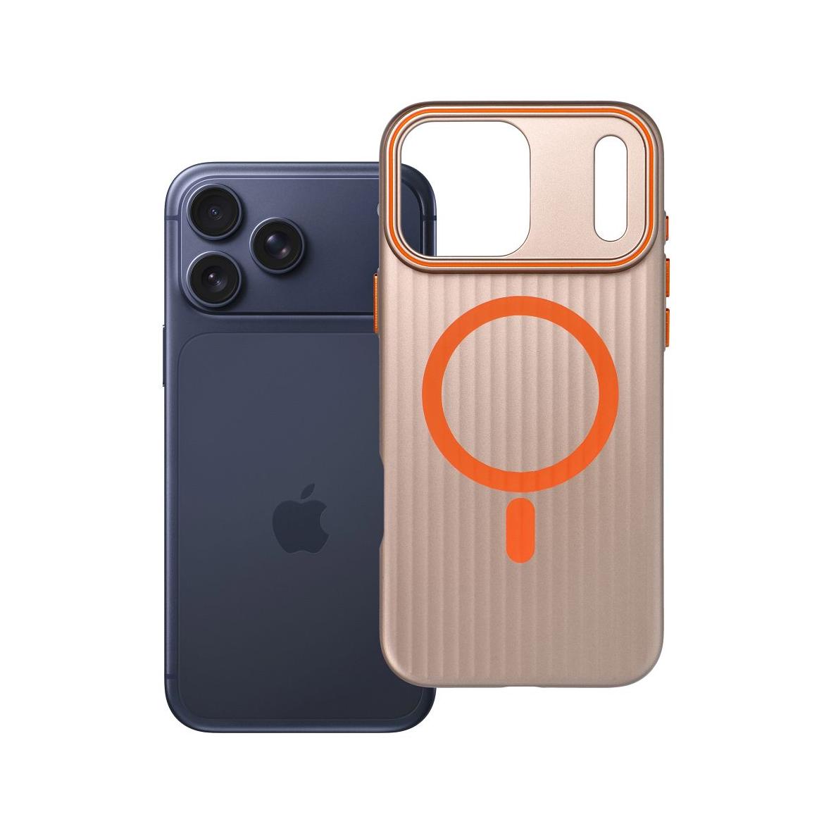 Futerał SIMPLY kompatybilny z MagSafe do IPHONE 17 Pro Max tytan pustynny
