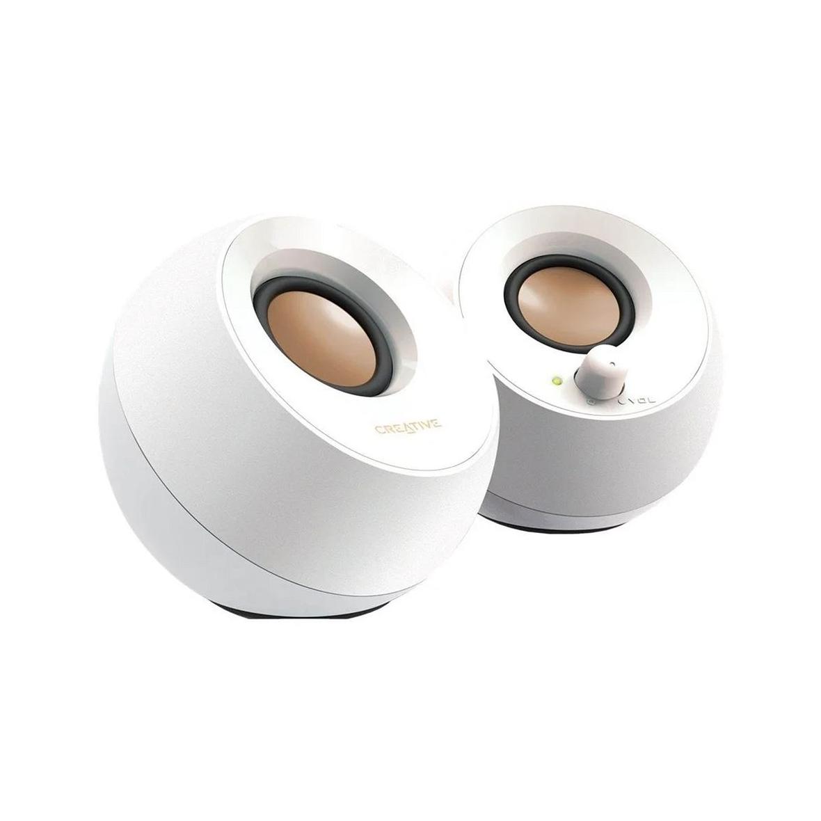 Głośnik przewodowy 4,4W Creative Pebble 2.0 51MF1680AA001 biały