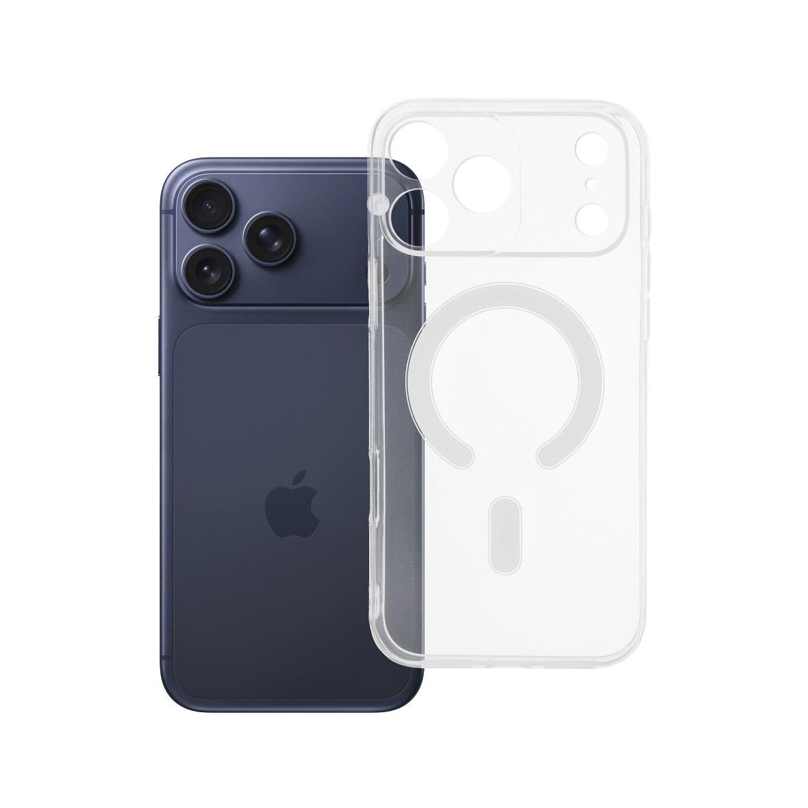 Futerał do iPhone 17 PRO MAX Clear Case 2 mm Mag Cover zgodny z MagSafe (camera protection) transparentny