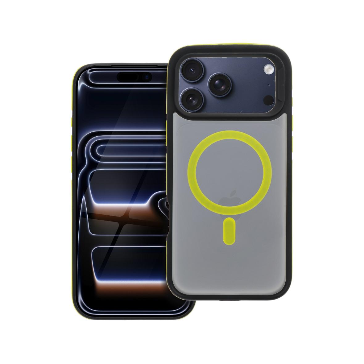 Futerał do iPhone 17 PRO MAX Neo zgodny z MagSafe żółty
