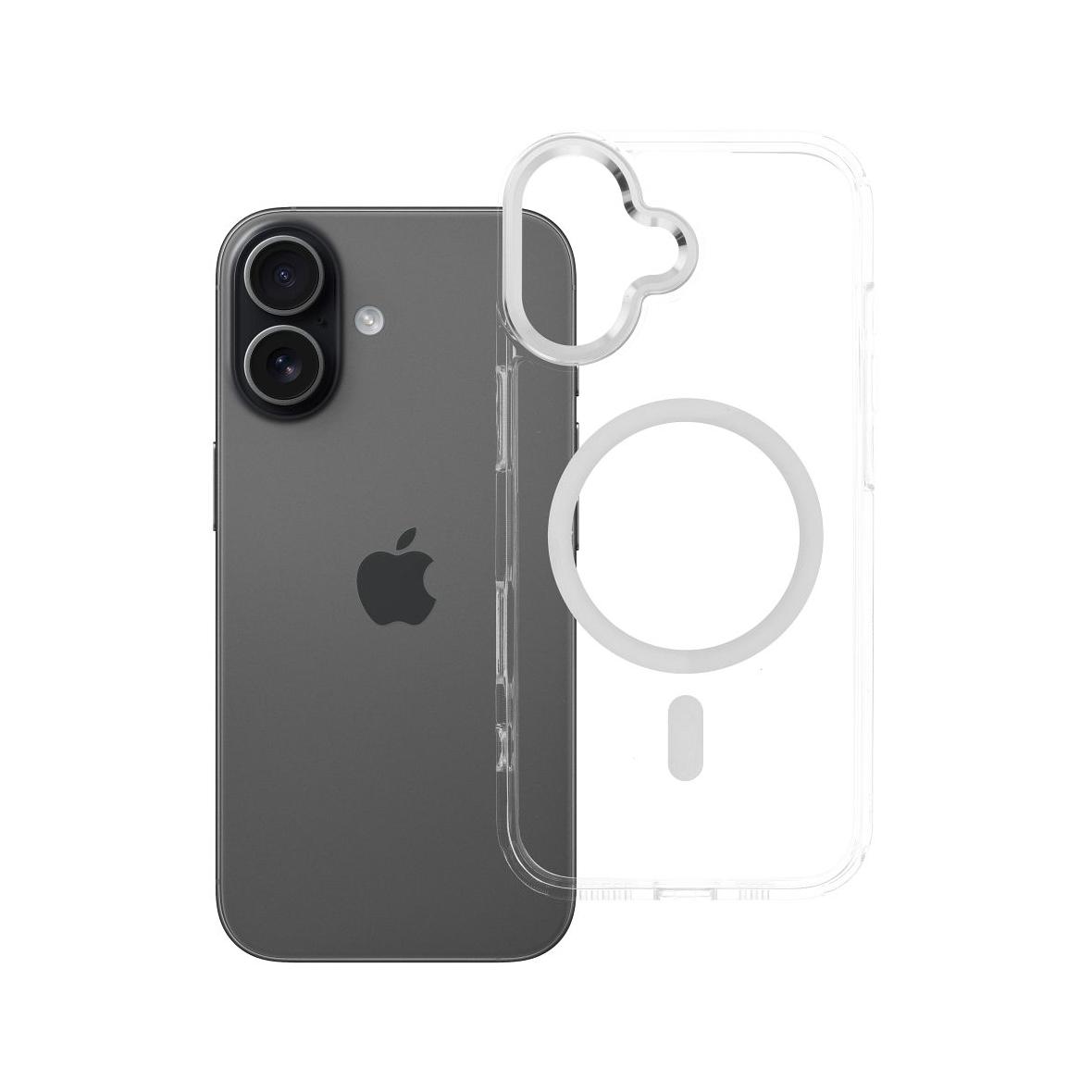 Futerał do iPhone 17 Frame Clear Hybrid Mag Cover zgodny z MagSafe transparentny