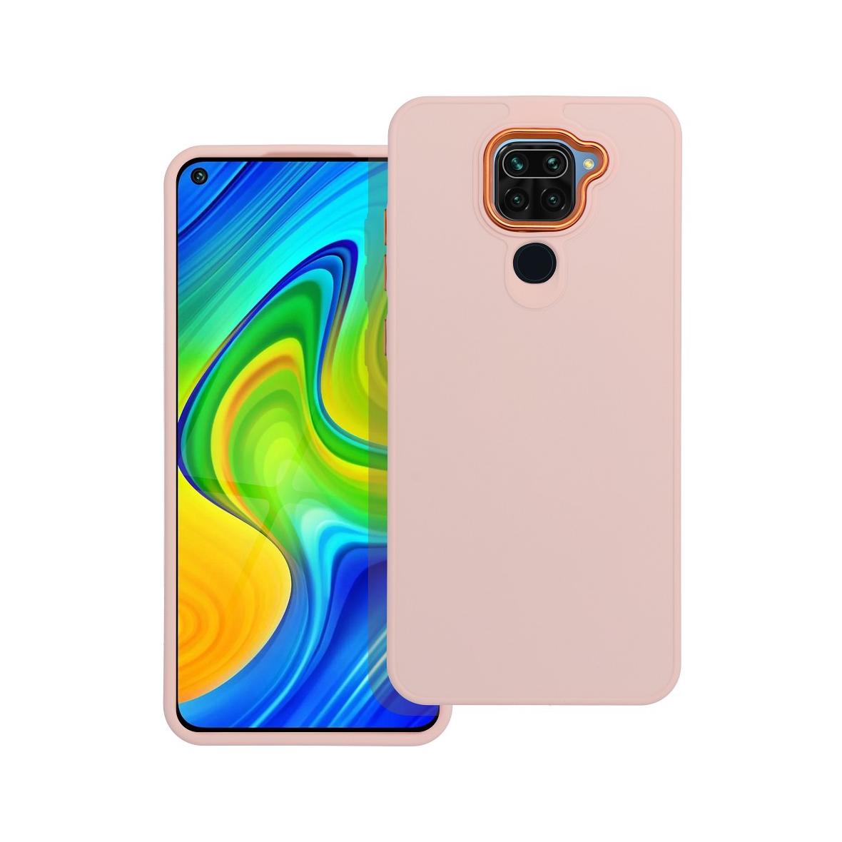 Futerał do Xiaomi Redmi Note 9 Frame pudrowy róż