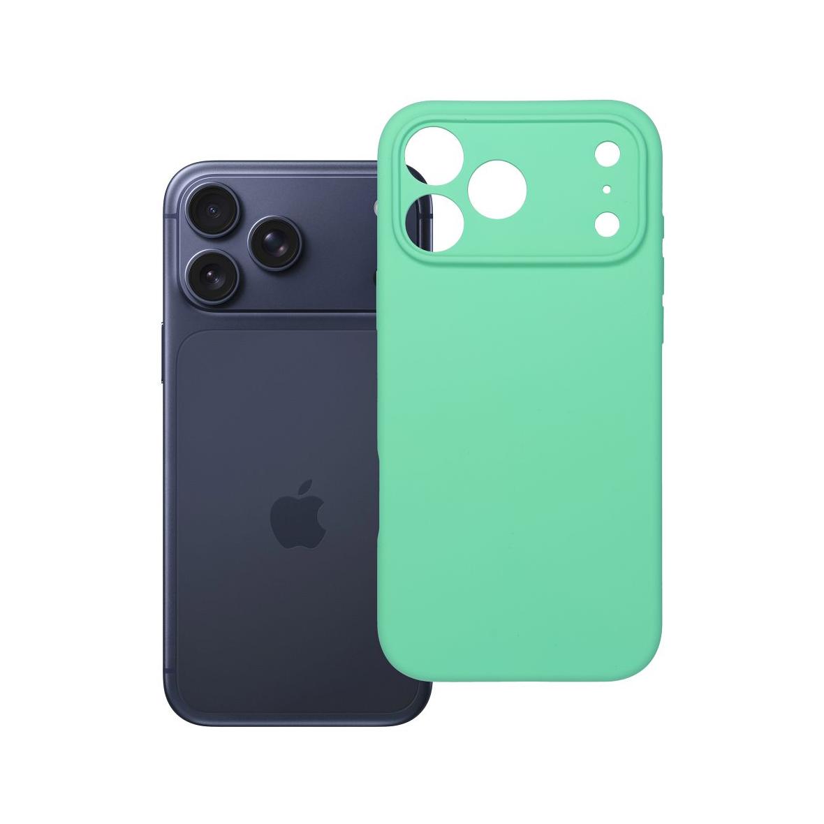 Futerał do iPhone 17 PRO MAX Silicone 2mm miętowy