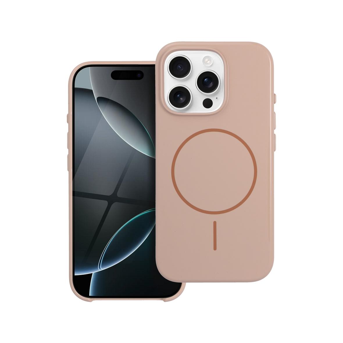 Etui na iPhone 16 PRO Premium Glossy Mag Cover zgodny z MagSafe i Camera Control button złote