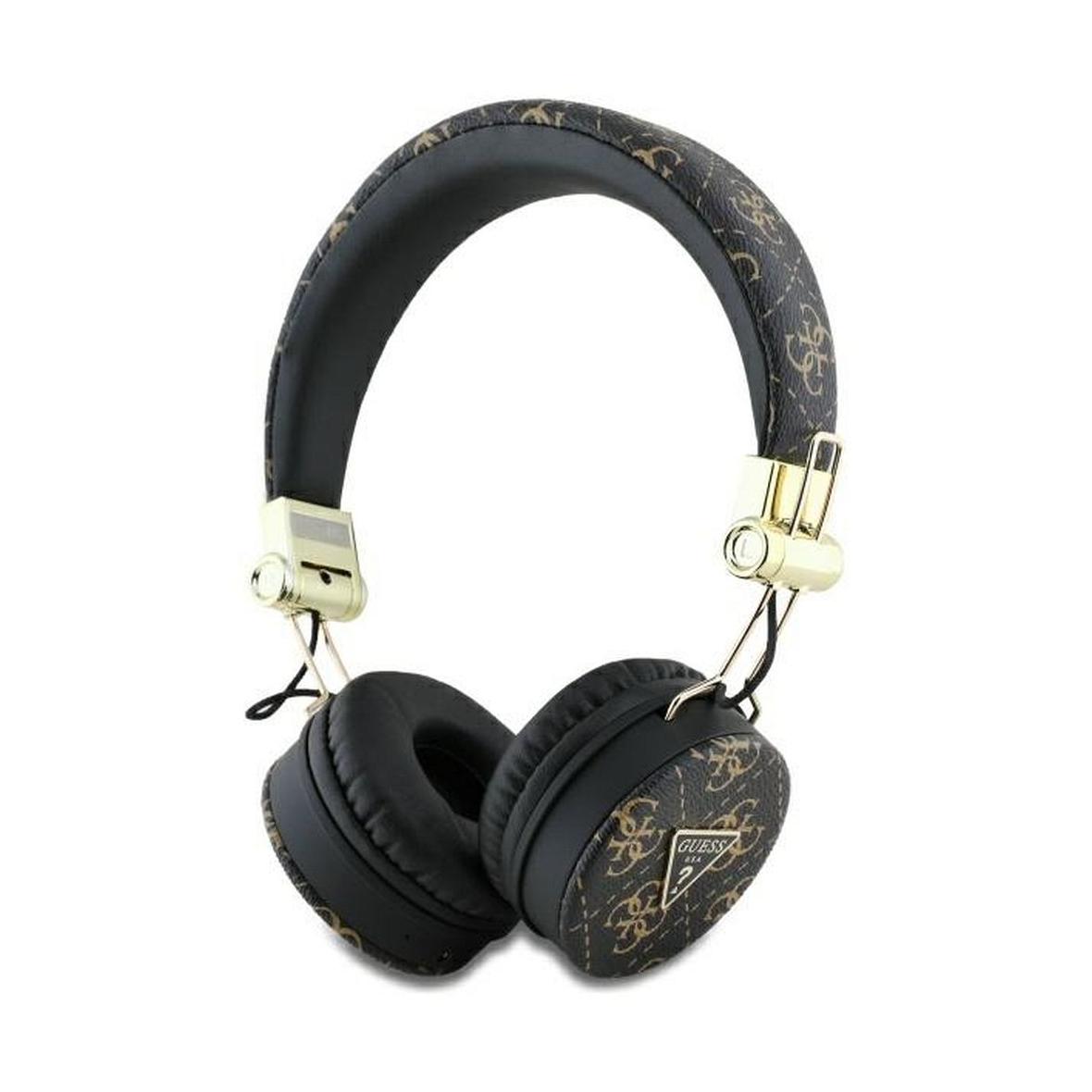 GUESS słuchawki bezprzewodowe bluetooth nagłowne ENC GUBH70E4PTMK (PU 4G Triangle Round Shape) czarne