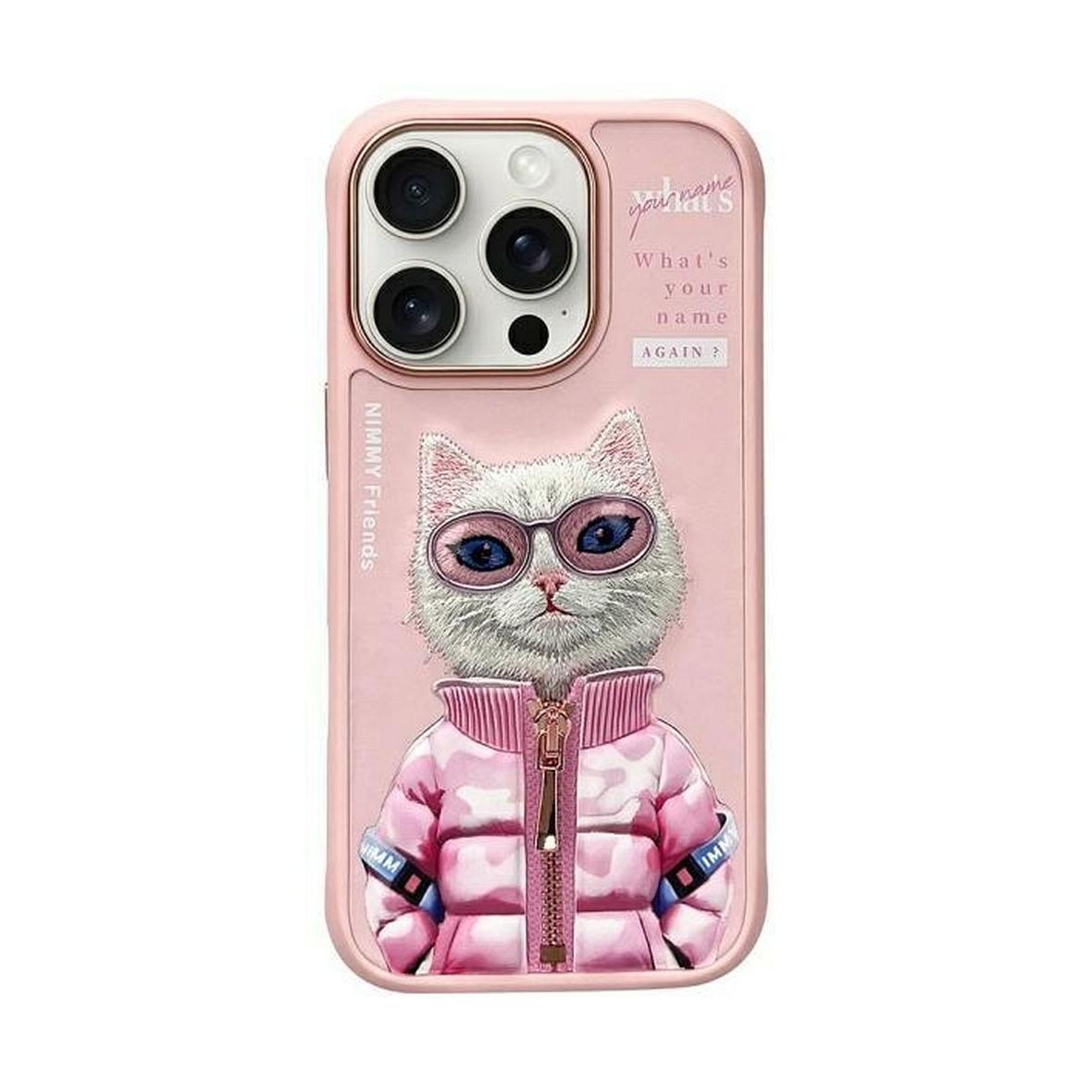 NIMMY futerał COOL&CUTE 2.0 Cat do IPHONE 16 Pro różowy