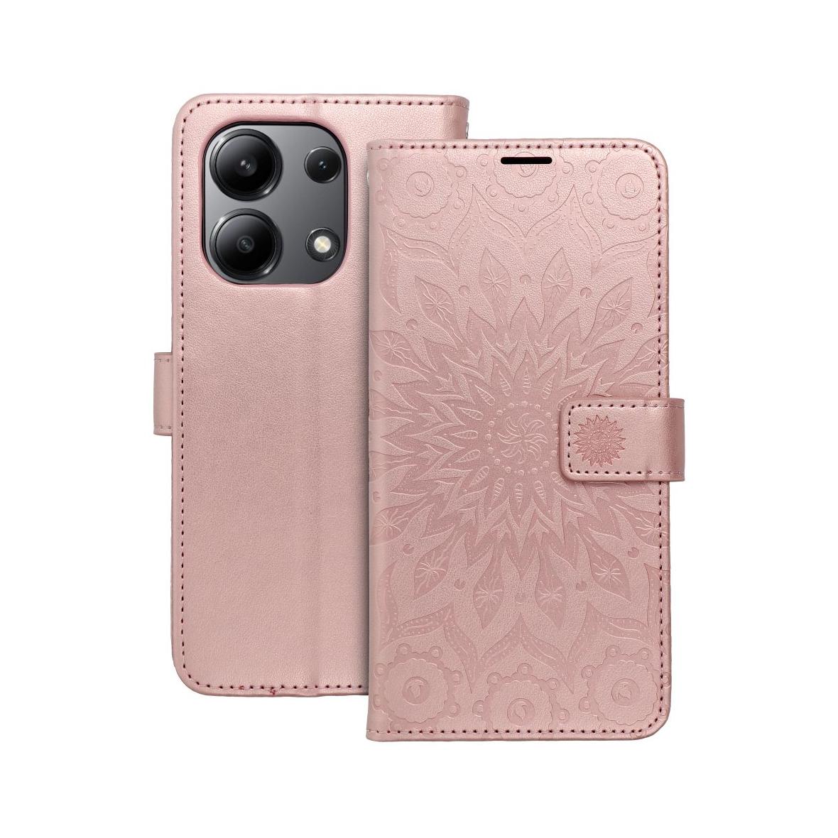 Etui z klapką na Xiaomi Redmi NOTE 13 4G Mezzo Book mandala złoto-różowe