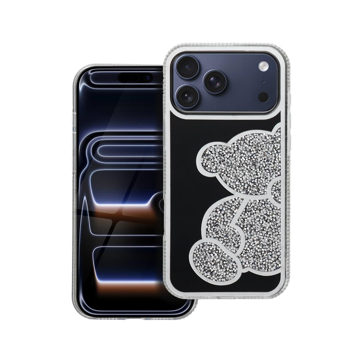 Futerał do iPhone 17 PRO MAX Teddy Bear srebrny