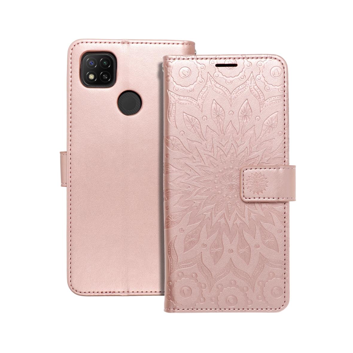 Etui z klapką na Xiaomi Redmi 9C / 9C NFC Mezzo Book mandala złoto-różowe