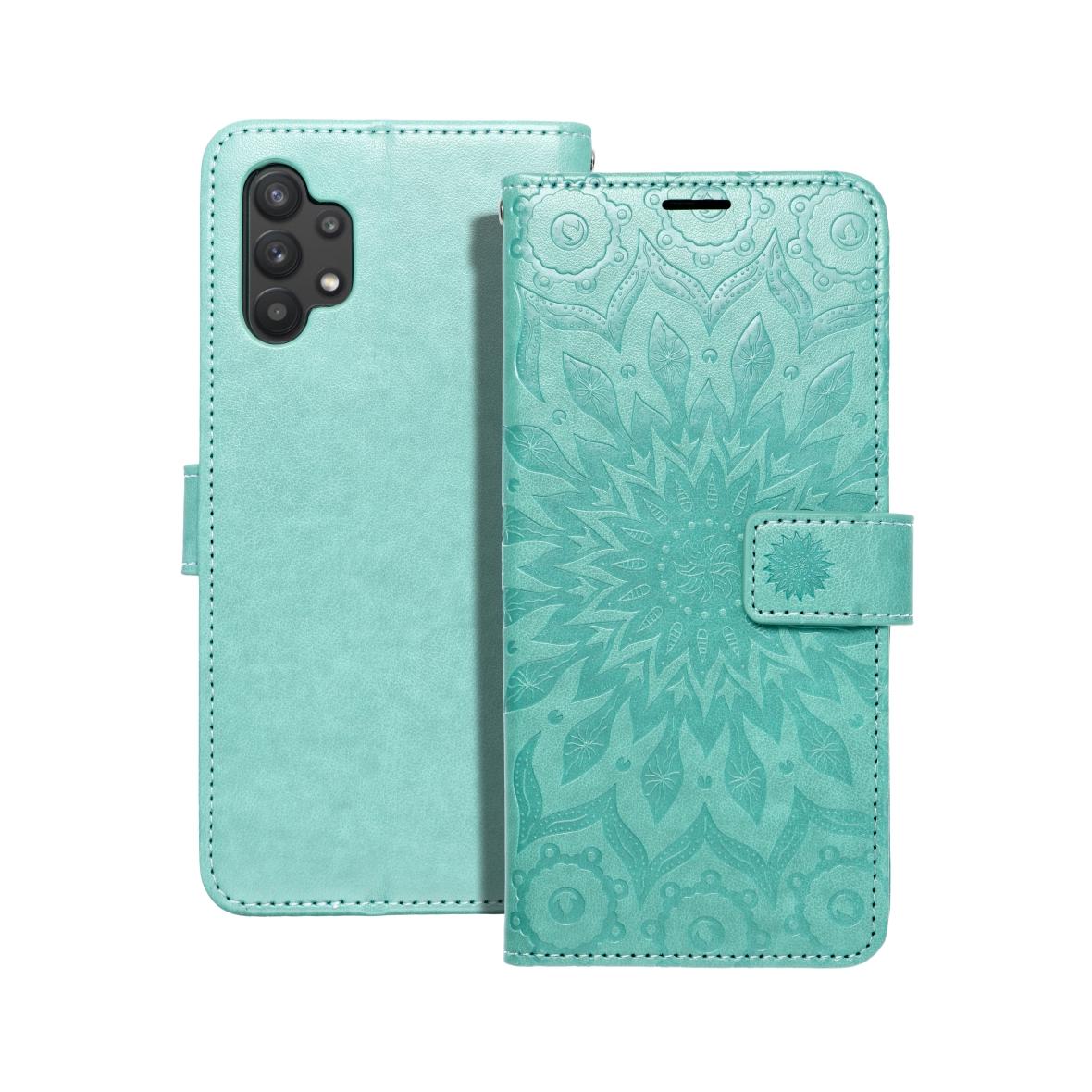 Etui z klapką na Samsung A32 LTE ( 4G ) Mezzo Book mandala zielone