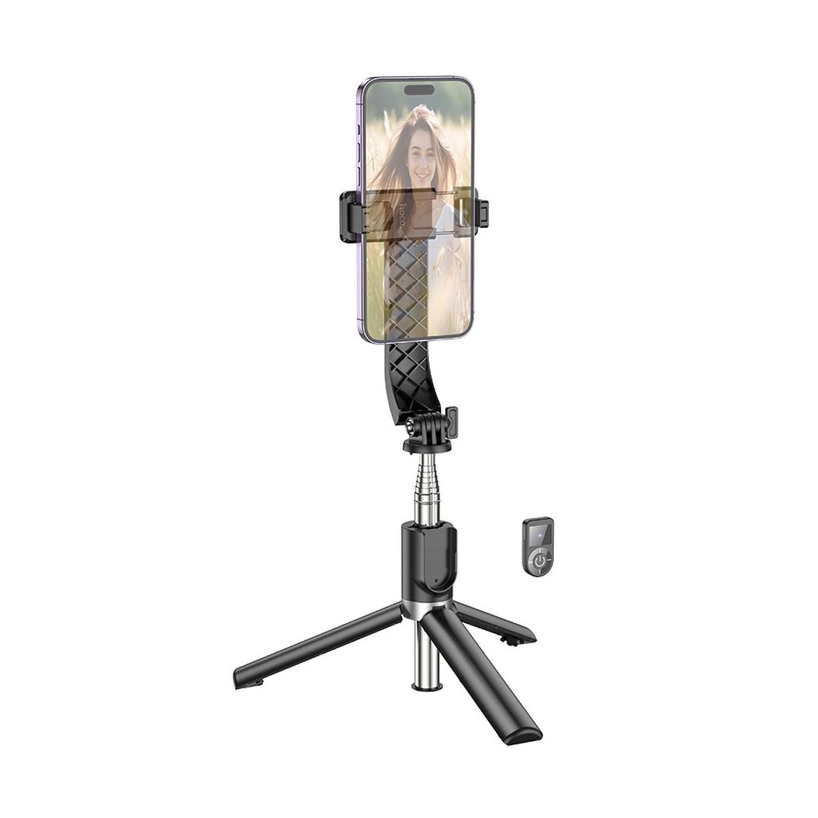Selfie stick Hoco tripod z pilotem bezprzewodowym K20 czarny