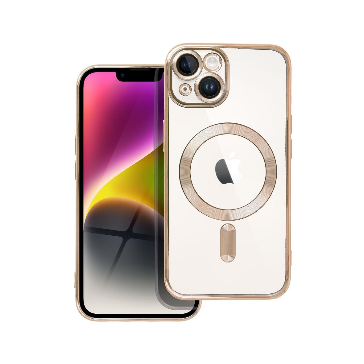 Futerał do iPhone 14 Electro Mag Cover zgodny z MagSafe złoty