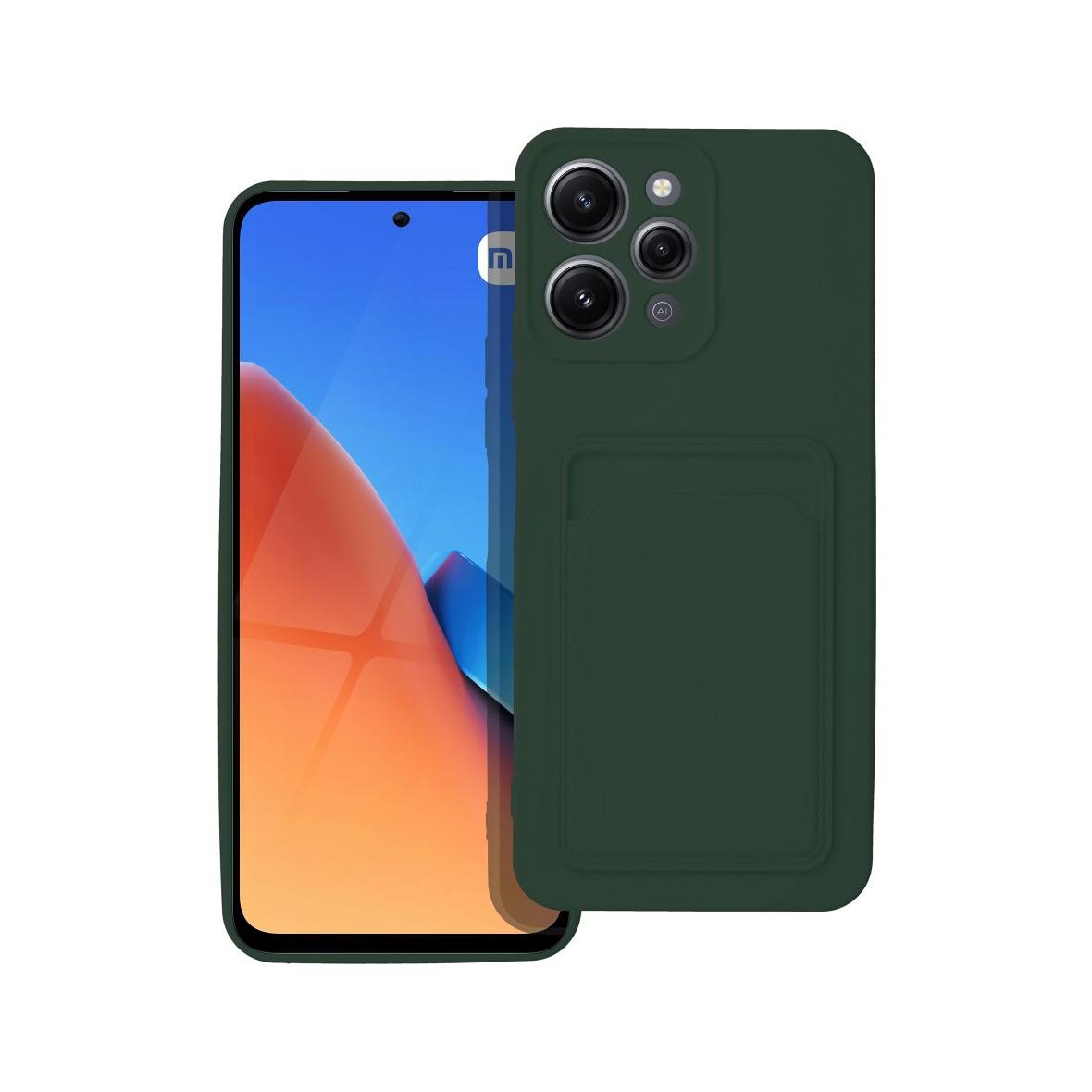 Futerał do Xiaomi Redmi 12 4G Card Case zielony