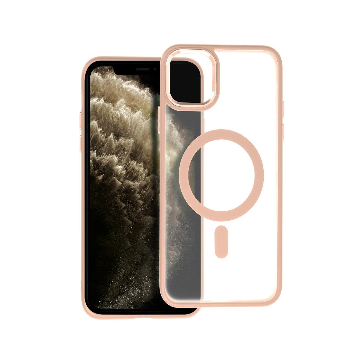 Futerał MATTE MAG COVER kompatybilny z MagSafe do IPHONE 11 Pro Max różowy