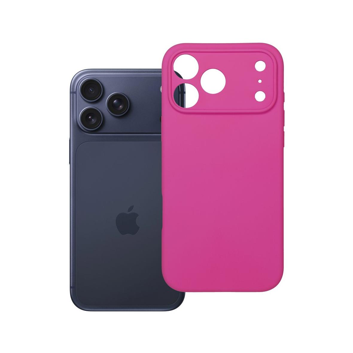Futerał do iPhone 17 PRO MAX Silicone 2mm różowy