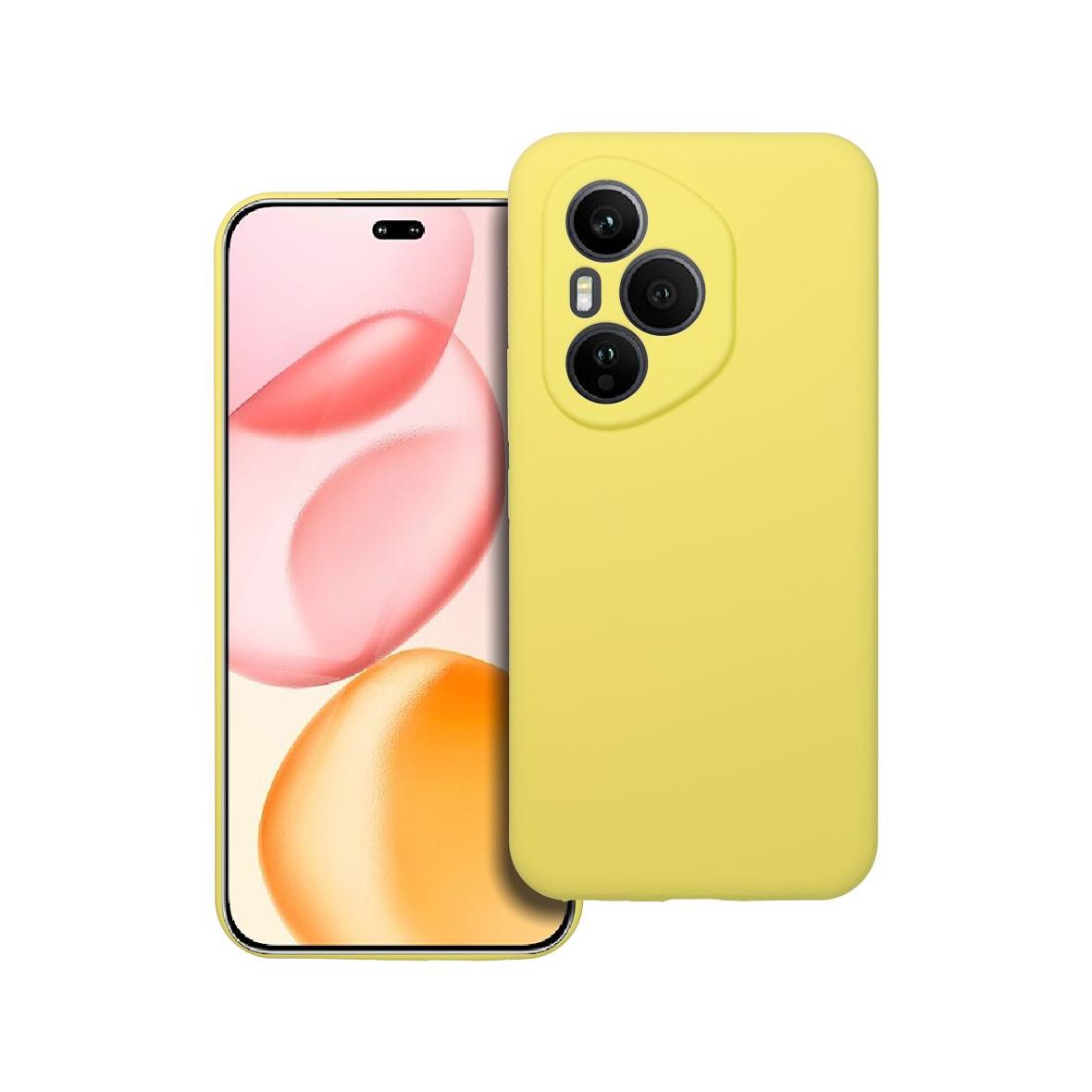 Futerał do Honor 400 PRO Silicone 2mm żółty