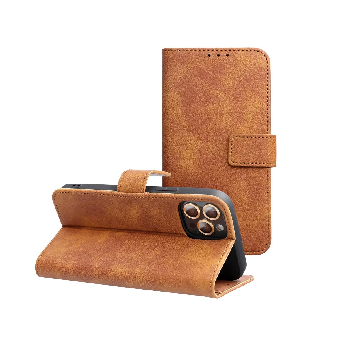 Etui z klapką na iPhone 17 PRO MAX Tender Book brązowe