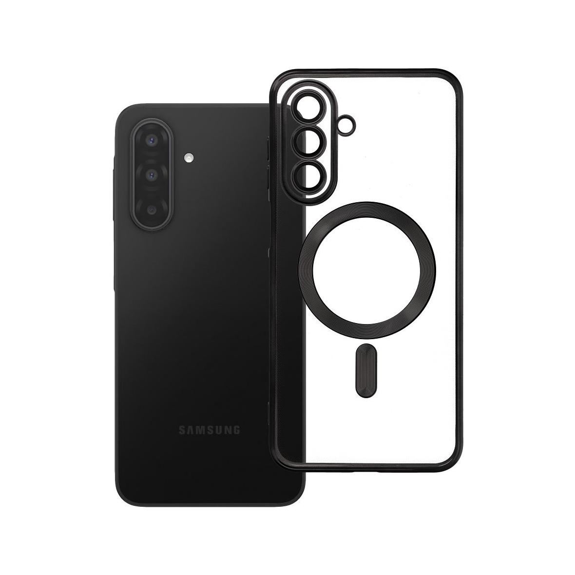 Futerał do Samsung A17 Electro Mag Cover zgodny z MagSafe czarny