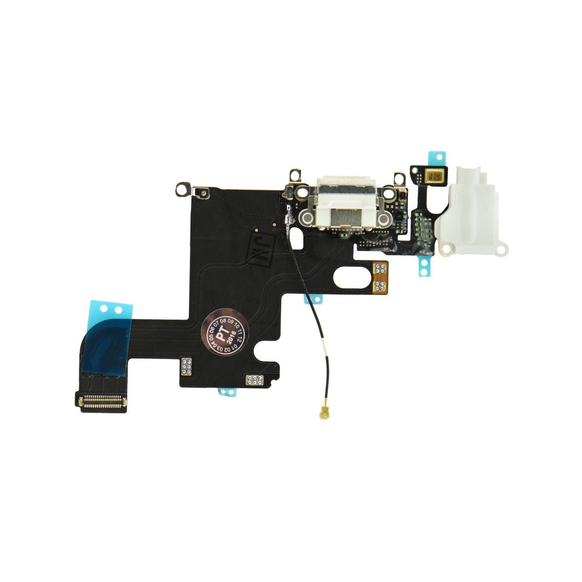 Taśma do IPHONE 6 4,7" ze złączem ładowania i gniazdem HF biały